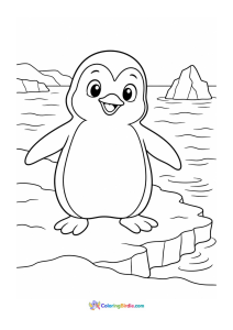 Penguin coloring page